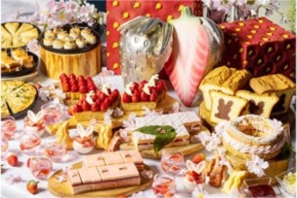 桜といちごスイーツを楽しむブッフェスタイルのアフタヌーンティー！　期間限定『桜＆ストロベリー アフタヌーンティー ブッフェ』開催