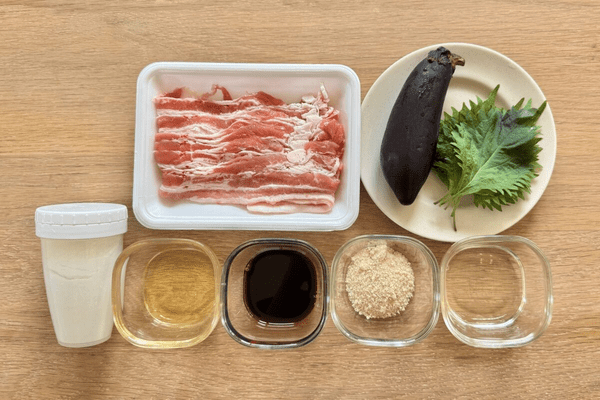 ふじたかなのワールドクッキング 豚バラなす折りたたみ焼き