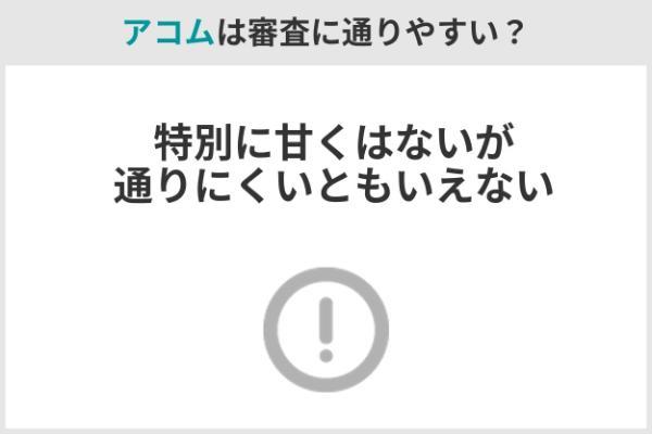 2.アコムは誰でも審査に通る？審査は甘い？