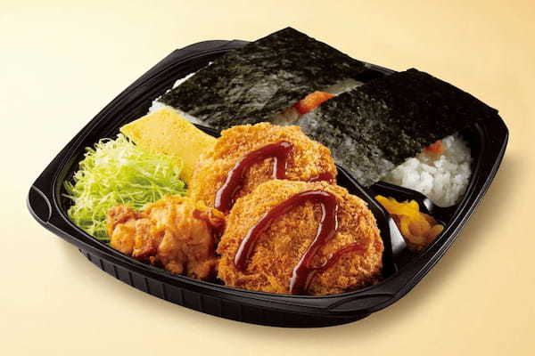【肉感たっぷり】ゴロッとジューシー！「メンチカツ明太弁当」が登場！
