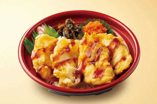 【絶品丼飯 第2弾】「甘辛だれの鶏天丼～高菜・明太付き～」が期間限定で登場！