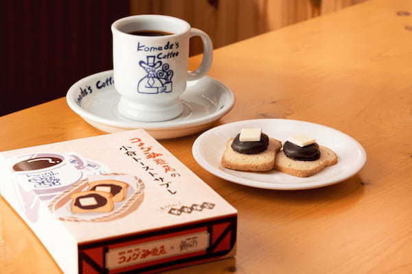 発売1週間で4万個達成!“銀のぶどう”とのコラボ『コメダ珈琲店の小倉トーストサブレ』。<バターステイツby銀のぶどう>内で期間限定登場