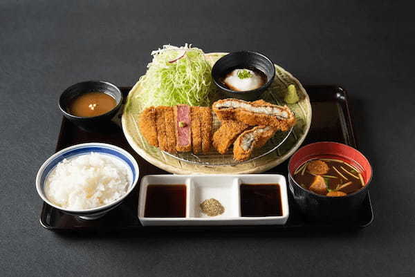 【牛カツ京都勝牛】昨年50,000食を突破した大ヒットメニューが待望の復活!人気の「肉と海鮮の相盛り膳」シリーズから夏限定『牛カツと鰻カツ膳』販売スタート!