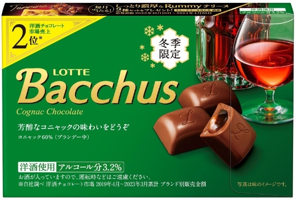 洋酒チョコレート市場 売上1位・2位*　大人がときめくチョコレート 今年も解禁！「ラミー」「バッカス」10月10日（火）全国で発売