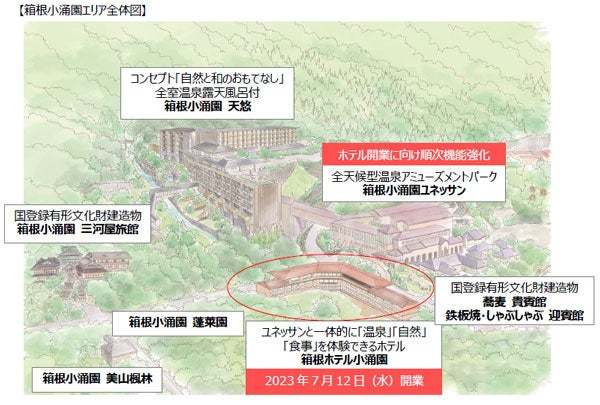 箱根小涌園、2023年7月12日に「箱根ホテル小涌園」をグランドオープン