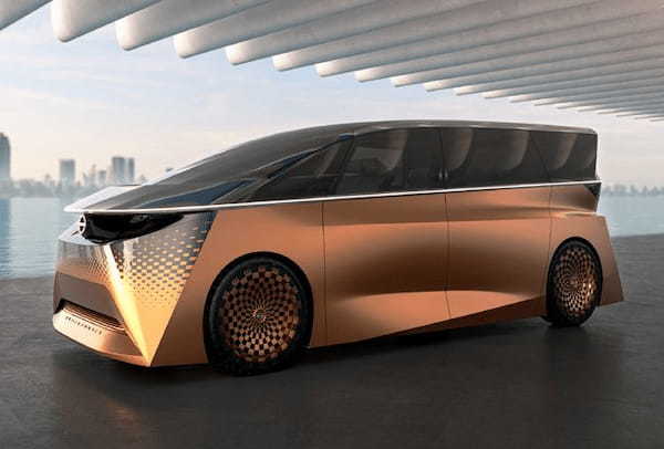 日産がジャパンモビリティショー2023に出展するEVコンセプトカーの第3弾「ハイパーツアラー」をデジタルモデルで公開