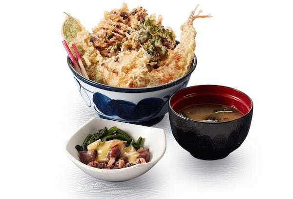 天丼てんや初！旬の味覚「ほたるいか」をかき揚げに『初夏天丼』が期間限定で登場　兵庫県産ほたるいか使用、初夏限定メニューを4月20日(木)より販売