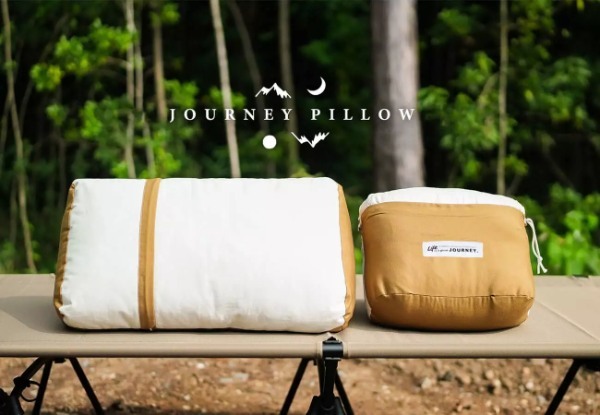 アウトドア枕「JOURNEY PILLOW」が登場！テントや車中泊でも快適な睡眠を！