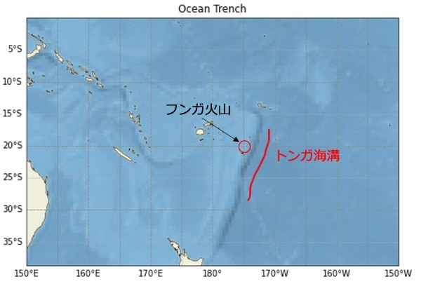 衛星データで検証するフンガ・トンガ=フンガ・ハアパイ火山の噴火の規模