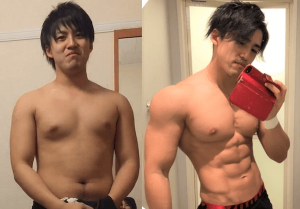 体重変動なしで劇的変化！22年間ポッチャリ男がムキムキに【筋トレで大変身！ビフォーアフター】