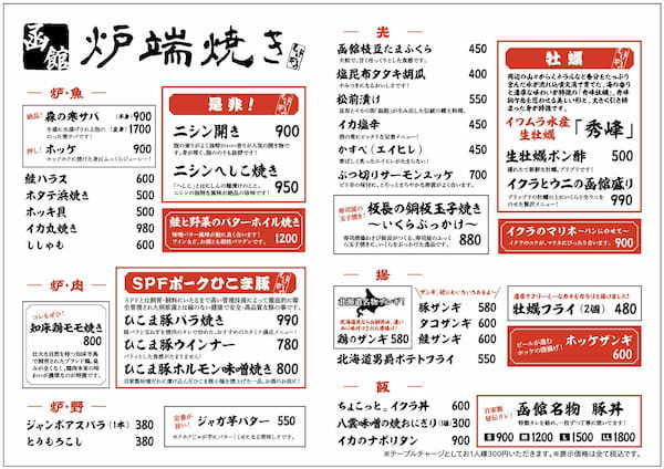 【新店オープン】北海道のソウルフードが楽しめる！「函館炉端焼き しげぞう」が2023年2月20日（月）神保町にグランドオープン!!