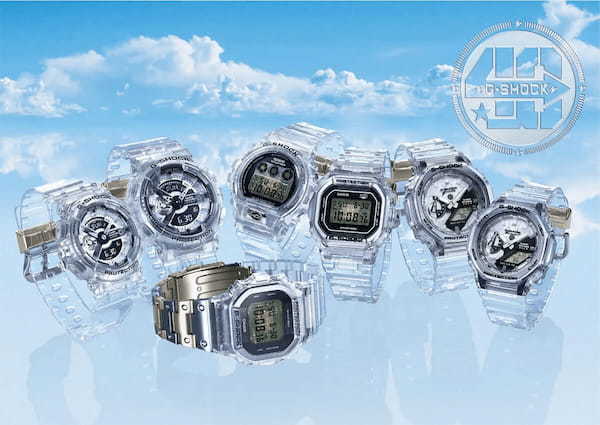 カシオ、透明になった「G-SHOCK」が話題 – スケルトン素材でチャレンジ精神を表す