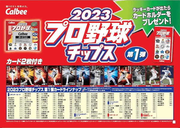 半世紀の歴史を持つ「プロ野球チップス」　今年も開幕に合わせて登場！第1弾カードは昨シーズンのMVPや引退選手など全114種類！『2023プロ野球チップス』