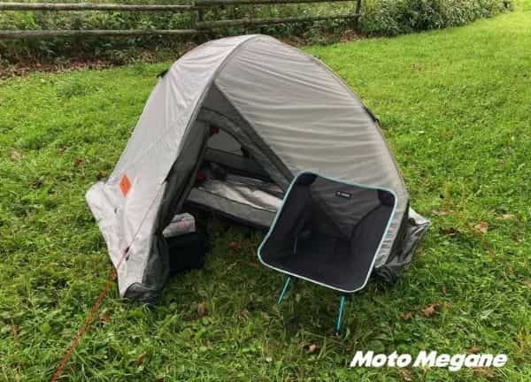 ペグダウン不要!?ドッペルギャンガーのバイクツーリングコットテント使ってみた