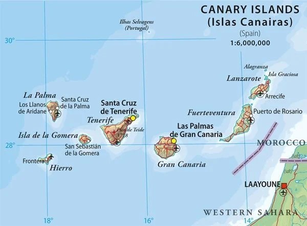 モロッコがスペイン・カナリア諸島近海で鉱物資源の発掘調査開始