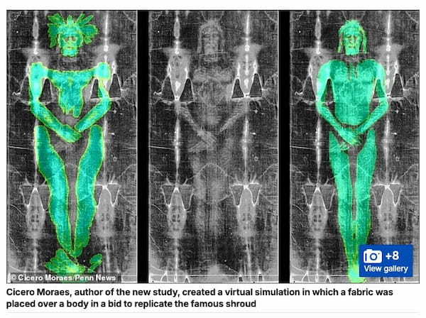 “トリノの聖骸布”はイエスの顔ではない！？3Dシミュレーションを用いた最新研究が波紋を呼ぶ