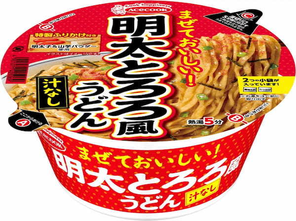 明太とろろ風うどん　新発売