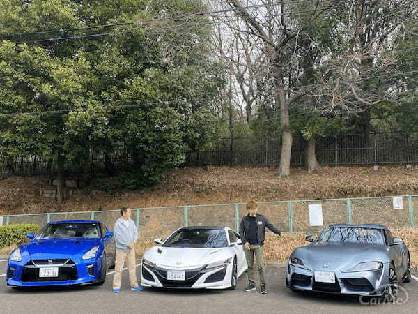 土屋圭市とミスターGT脇阪寿一が日産 R35 GT-R、トヨタGRスープラ、ホンダ NSXを徹底試乗！坂東マサ監督も乱入！