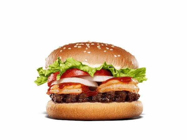バーガーキング® が日本に本物の“エビ×トムヤム”バーガーをお届け！本格旨辛な特製トムヤムソースがガーリックシュリンプ・直火焼きビーフと相性抜群！夏にぴったり『トムヤム・シュリンプワッパー』新発売！