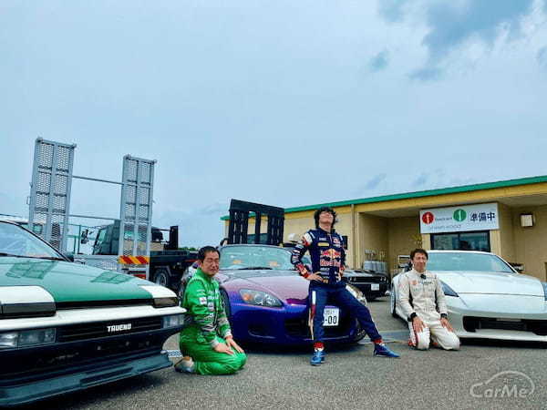 土屋圭市 vs スーパーGT トップドライバーの真剣、愛車バトル！！大湯都史樹 S2000 に 松田次生 Z34 と ハチロクが負ける？！