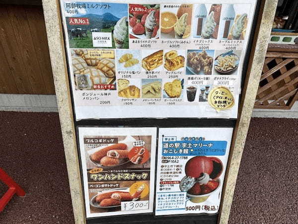 【宇土市】道の駅宇土マリーナのおこしき館にあるホイップメロンパンは見た目もボリュームも優勝だった。