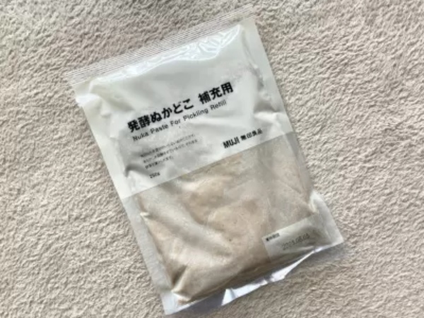 無印良品の「発酵ぬかどこ」は、初心者でも簡単に美味しい「ぬか漬け」がつくれる逸品