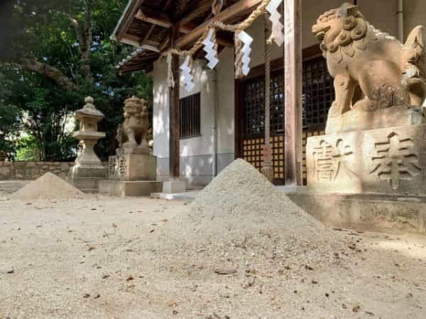 上甲東園にある門戸天神社の参道から見た西宮の景色【西宮フォト】