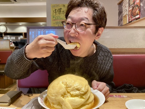 【大阪王将】2月限定「ふわとろ玉子1枚増量券」を７枚使って玉子８枚重ね天津飯を注文（笑）破壊力抜群！