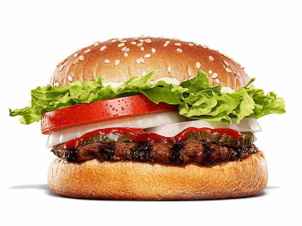 冬の終わりを告げる、バーガーキング® のお得な春キャンペーン「2コ得（ニコトク）」！直火焼きビーフの本格バーガー2コでワンコイン500円！セット800円！売上トップ3のチーズ・BBQ・スパイシーが対象