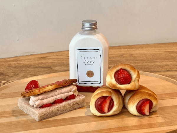 「パンとエスプレッソと自由形」や「なんとかプレッソ」など4店舗であまおういちごをふんだんに使用した「いちごフェア」を開催