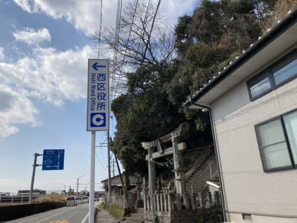 【熊本の無人神社】西区を一望できる「下松尾八幡宮」