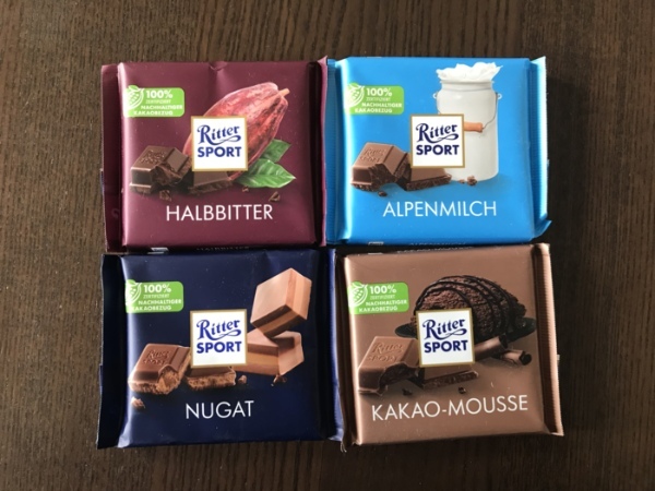 ドイツの人気チョコレート、Ritter Sportを30個大人買い！