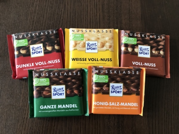 ドイツの人気チョコレート、Ritter Sportを30個大人買い！