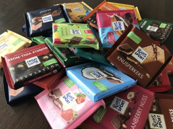 ドイツの人気チョコレート、Ritter Sportを30個大人買い!