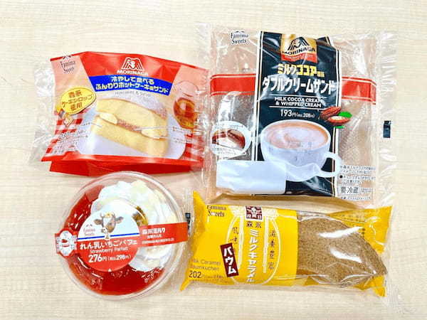 ファミリーマート×森永製菓・森永乳業コラボ 6月13日から順次発売していく新商品をひと足早く食べてみた!!