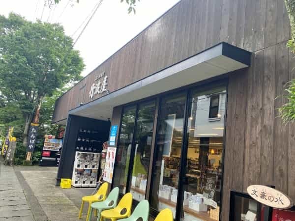 阿蘇神社門前町商店街にある水に浮かび上がる文字にざわ…ざわ…【御神水おみくじ】