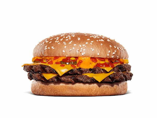 昨年大ヒットのバーガーキング®話題作が復活！にんにくたっぷりの特製ガーリックソースと直火焼きビーフがクセになる「にんにく・ガーリックバーガー」スパイシーガーリックフレーク入りの「スパイシー」も新登場！