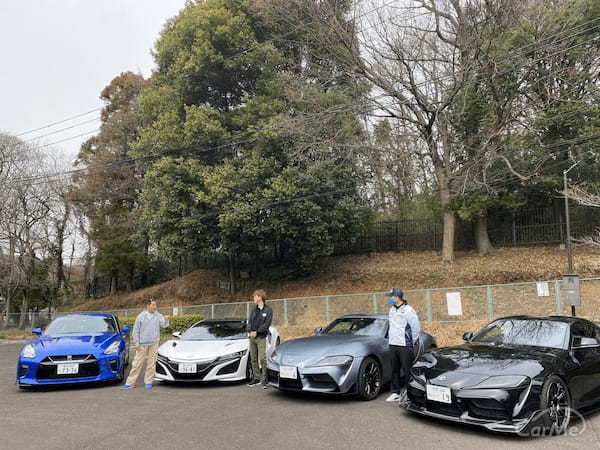 土屋圭市とミスターGT脇阪寿一が日産 R35 GT-R、トヨタGRスープラ、ホンダ NSXを徹底試乗！坂東マサ監督も乱入！