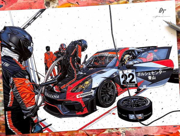 イラストアーティスト田村大氏、ポルシェスポーツカー生誕75周年を記念し、ポルシェスタジオ銀座で個展を開催