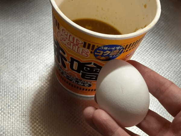 カップヌードルと生卵で即席茶碗蒸し作り　定番5種を食べ比べてみた