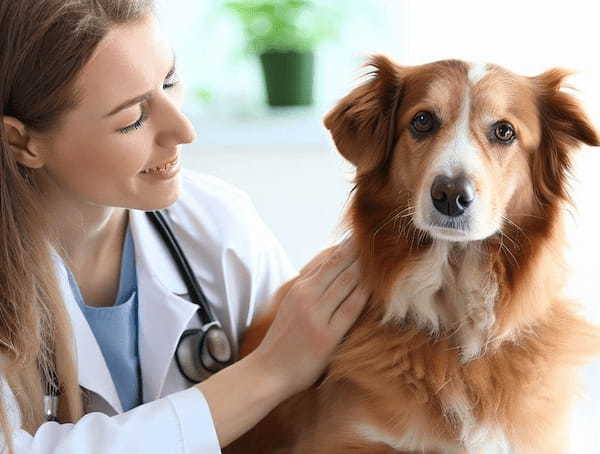 大きな犬にじゃれつく子犬。鼻を突いたり顔に乗っかってみたりとわちゃわちゃする姿がとってもかわいい！！