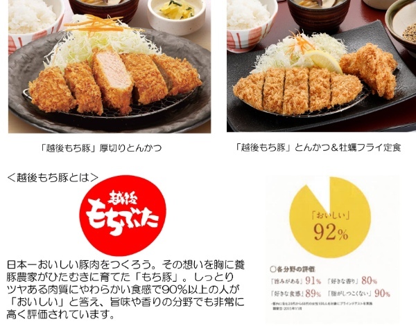「こだわりとんかつ　かつ時」～　嚙みしめれば、その旨味と深いコクがあふれ出す　～新潟県産「越後もち豚」フェア2023年３月９日（木）～期間限定