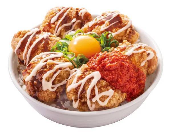 吉野家が重量1Kgの「にんにくマシマシから揚げ超特盛丼」発売　関東エリアの30店舗限定＆期間限定商品