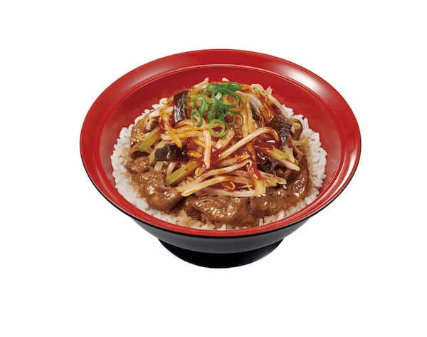 【すき家】シャキシャキ、コリコリ、やみつき食感！しびれる辛さの「麻辣もやし牛丼」新登場！