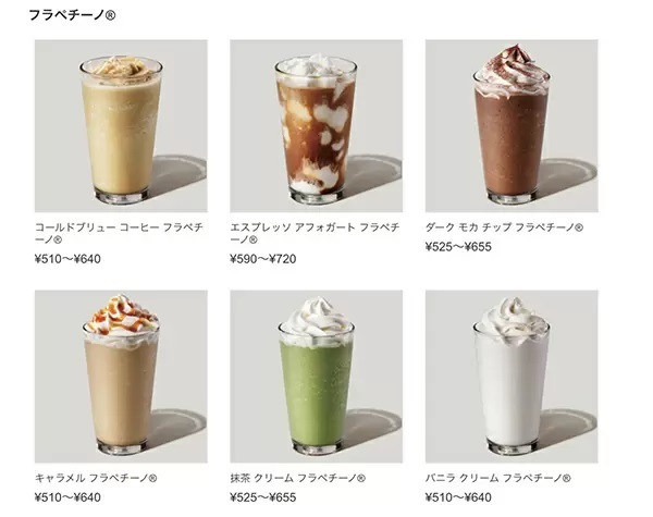 スタバ値上げ　ラテやカプチーノはShortサイズでも400円台に