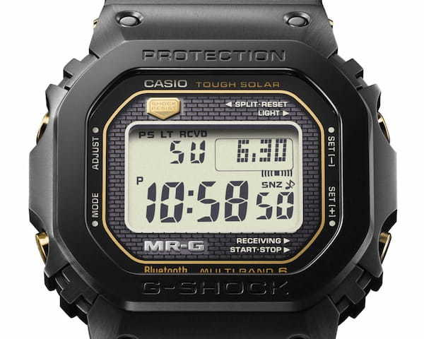 【G-SHOCKの最上位モデル「MR-G」最新作】装着感抜群のラバーベルト採用