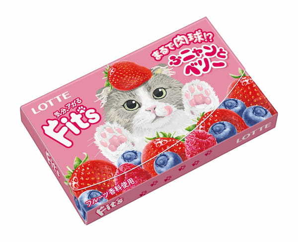 猫の日に合わせて、ニャンコ仕様のFit’s登場！まるで猫ちゃんの肉球のようなもちもち食感「Fit’s＜ふニャンとベリー＞」2024年2月13日(火)新発売