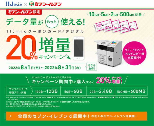 格安SIM「IIJmio」8月開始の「乗り換えキャンペーン」まとめ