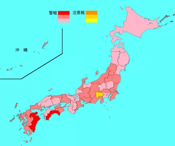 インフルエンザ患者報告数は前週比で若干の増加