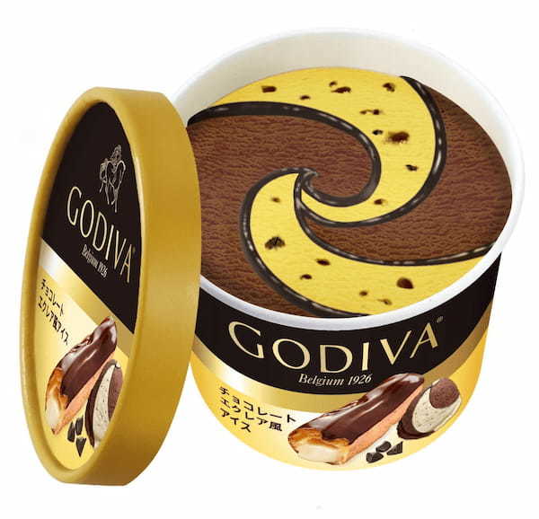 カップで楽しめるエクレア風味のアイスクリーム！ゴディバ カップアイス「チョコレートエクレア風アイス」